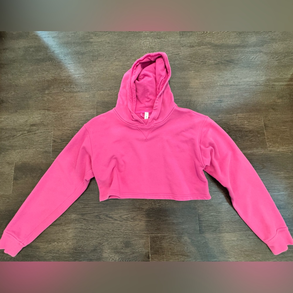 lululemon Pink Cropped Hoodie